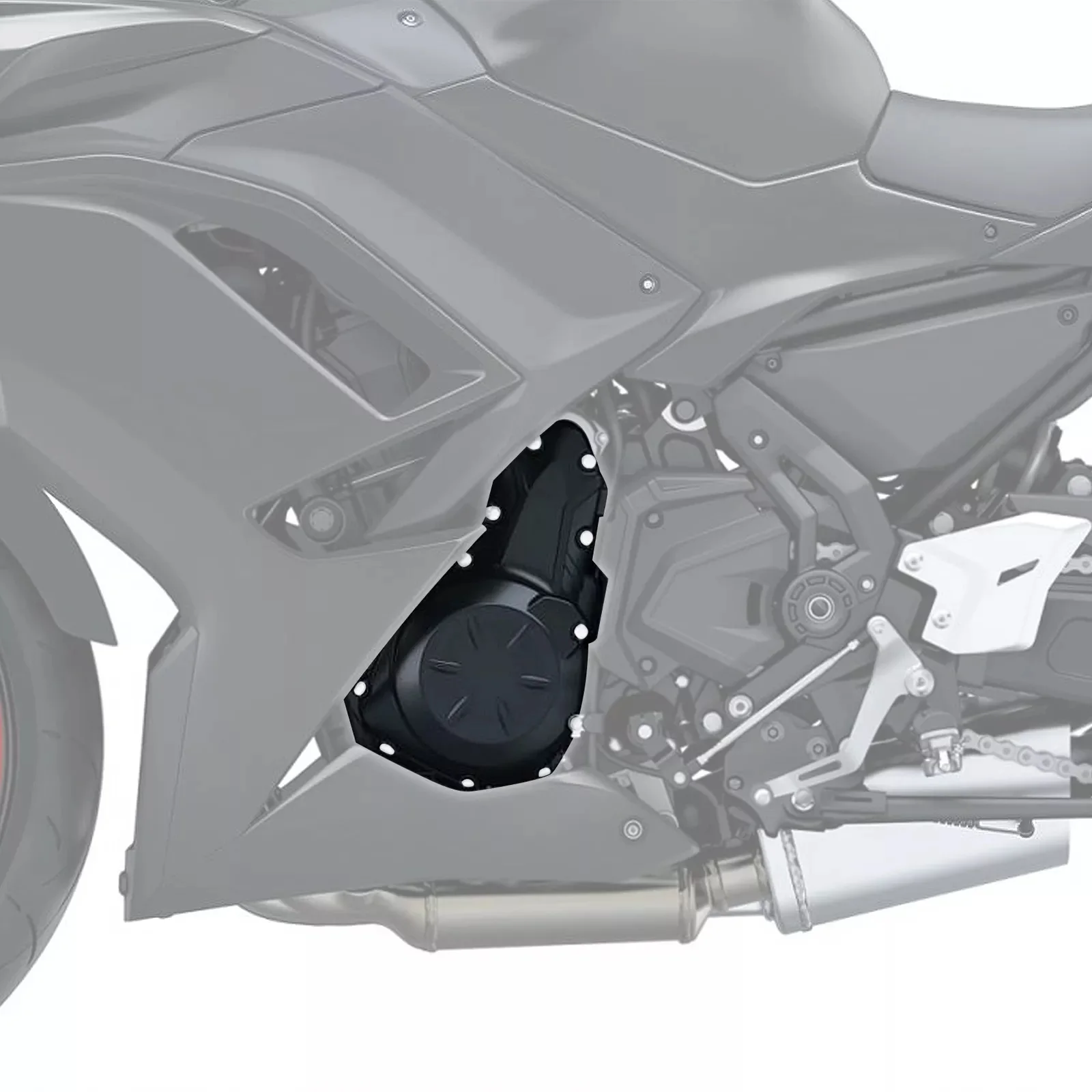 Motorcycle Left Stator Engine Cover For Kawasaki Z650 Ninja 650 2017-2025