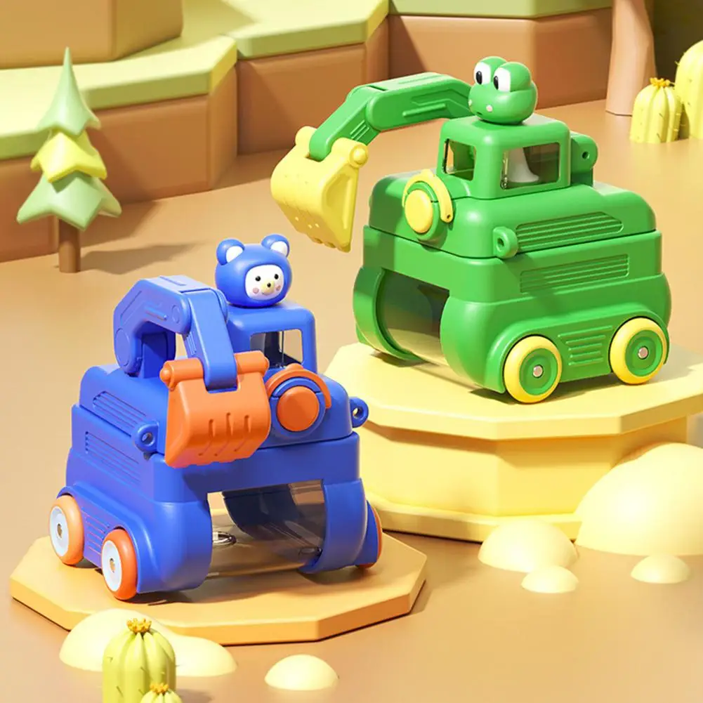 حاوية مياه للطعام، زجاجة مياه كرتونية مع حزام قابل للتعديل، كوب بقشة علوي مانع للتسرب لمتعة الأطفال في المدرسة #1