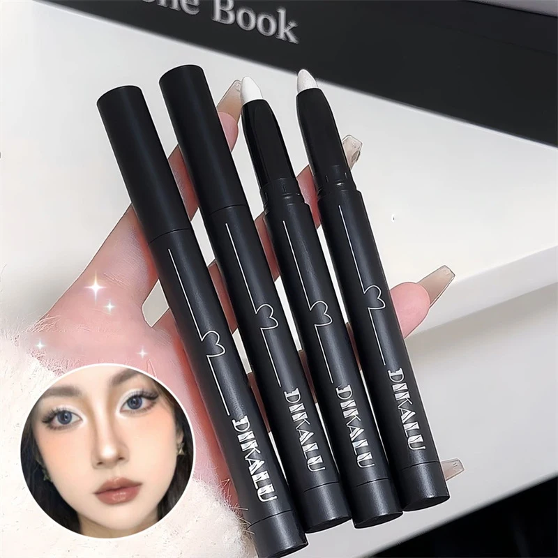 1 Stück DIKALU Glänzender Perlen-Matter Glitzer-Lidschatten-Eyeliner-Stift, Wasserfest, Langanhaltend, Aufhellender Lying-Silkworm-Augen-Make-up