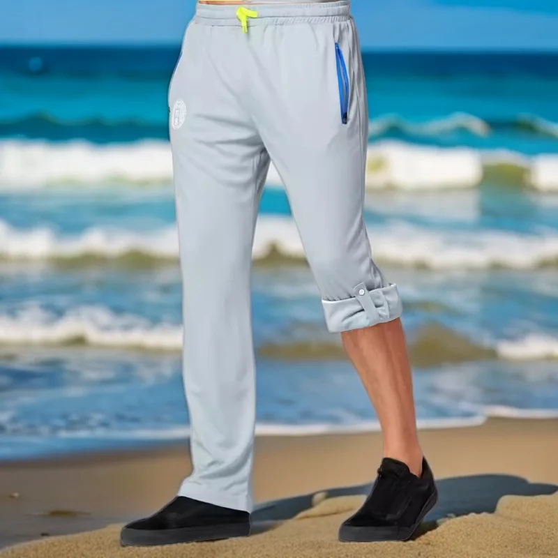 جديد الصيف الرجال Fiing الشمس حماية السراويل كوي الجافة السراويل الطويلة Varle ort orts في الهواء الطلق كام السفر والعتاد UPF50 +