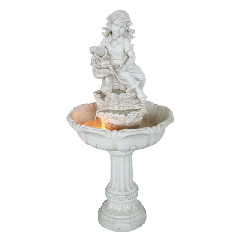 Outdoor Decorative Garden Classic Angel Sculpture Fountain