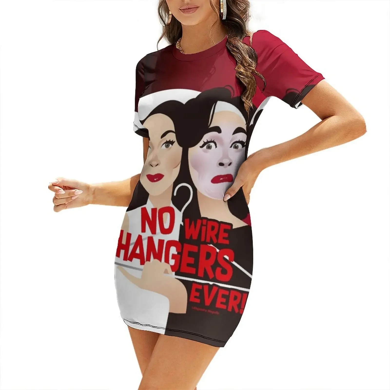 

No wire hangers ever! Short-Sleeved Dress womens clothing Long dress woman dress korean style