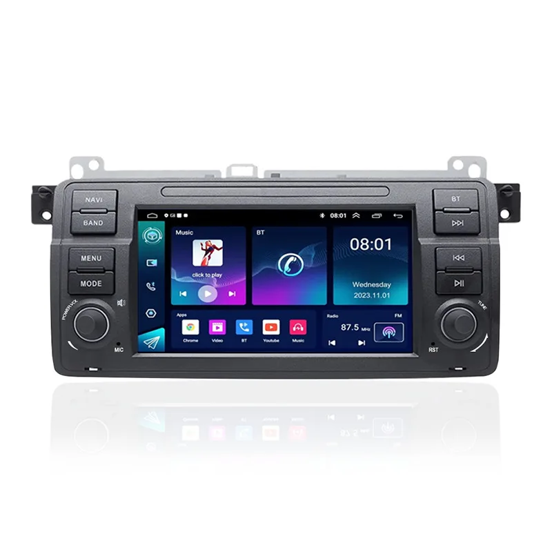 

7-Inch Android Car Navigator GPS for E46 8 Core 128g Wifi 4G HD Screen Bluetooth Multimedia Player Dashboard CarPlay