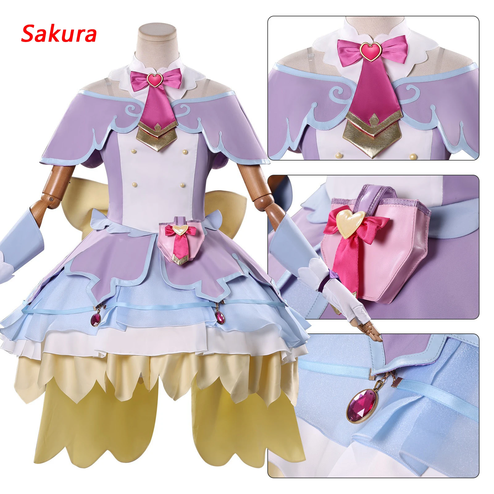 

Detective Pretty Cure Anime Cosplay - Akechi Anna Casual Wear Cosp Dress for Women