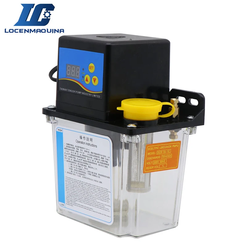 1.2L 2L 220V CNC Automatic Lubrication Oil Pump Electronic for Guideway Slider Interval Time Adjustable