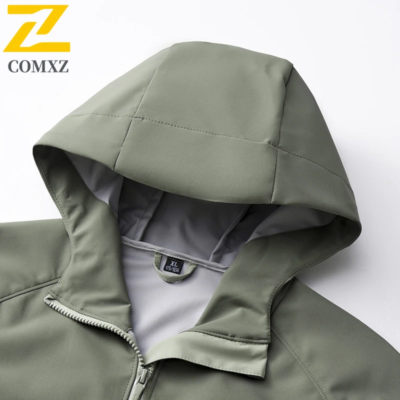 Men's Waterproof Fly Fishing Jacket Autumn Single-layer Breathable Windproof Windbreaker Hunting Skiing Soft Shell Storm Coat