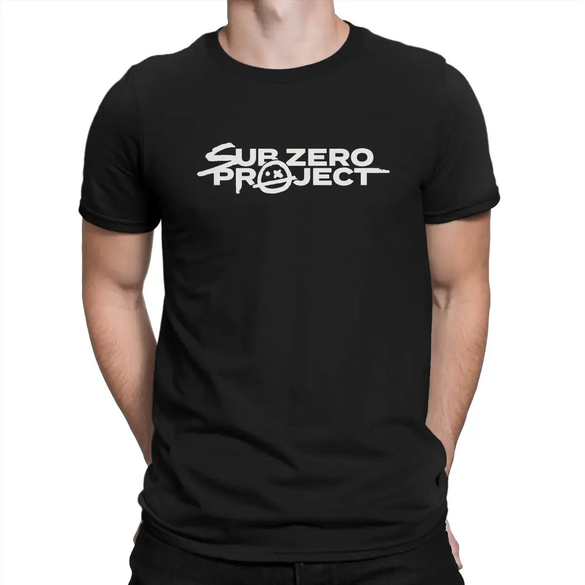 Logo T-Shirts Men Sub Zero Project Humor 100% Cotton Tees Round Collar Short Sleeve T Shirt Gift Idea Clothes