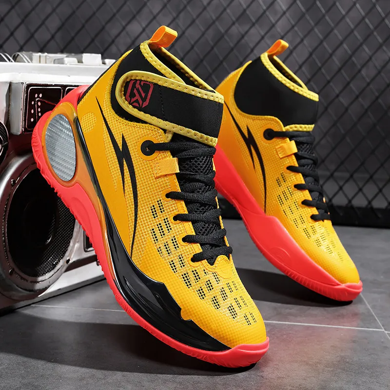 Men's Basketball Shoes Cushioned Basketball Shoes for Men and Women Outdoor Anti-Slip Sports Training Shoes Casual Sports Shoes