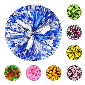Bunte Cheerleading-Pompons für Mädchen und Kinder, Finger-Cheer-Bälle, Schwarz und Blau, Gold, Silber, Rot, Grün, Tanz-Cheerleading-Zubehör