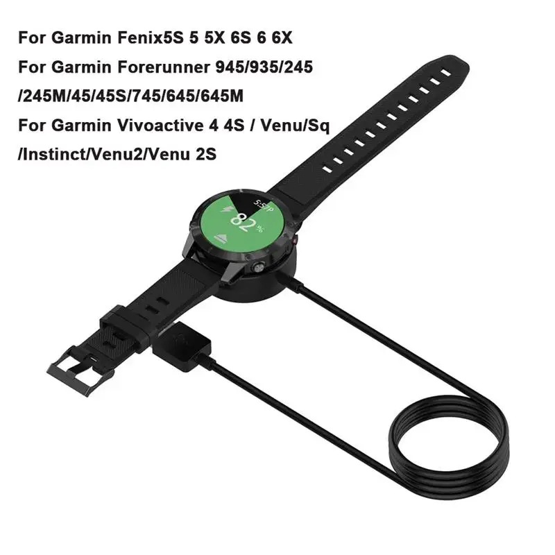 Ladestation für Garmin Fenix 5S 5 5X 6S 6 6X/Forerunner 245 45S 945 935 645 645m/Vivoactive 4 4S/Venu 2 2S Ladekabel