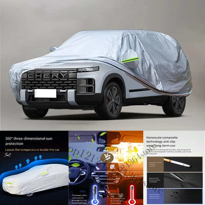 For Chery-TJ-1 Auto Auto Anti snow Anti dust Anti-uv Anti peeling paint And Anti Rainwater 210t car cover Car cover protection