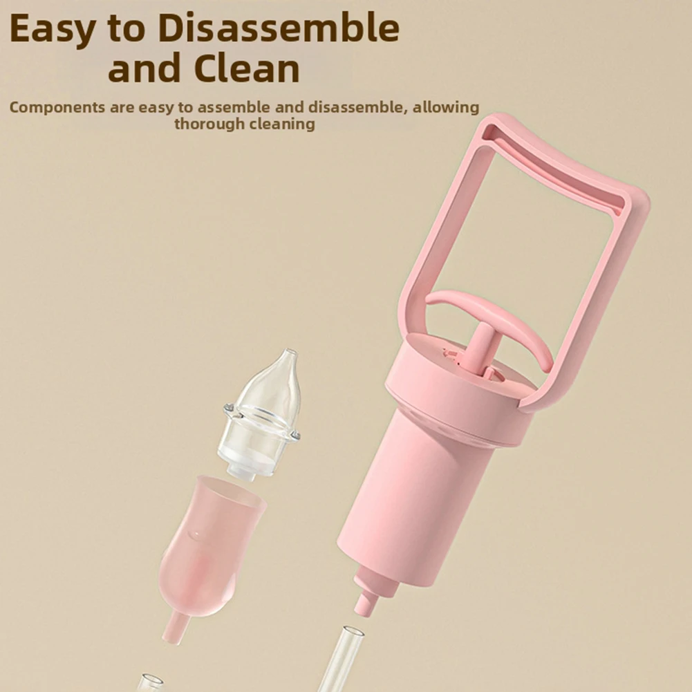 Baby Nasal Aspirator Negative Pressure Snot Sucker Nose Suction Mucus Remover Adjustable Suction Control For Cold-Flu Essential