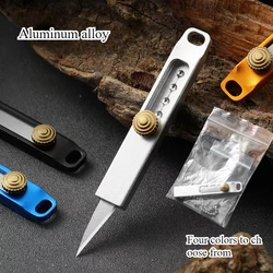 New Mini EDC Paper Cutting Knife Multi functional Pendant Key Telescopic Portable Small Knife for Unpacking Express Packages