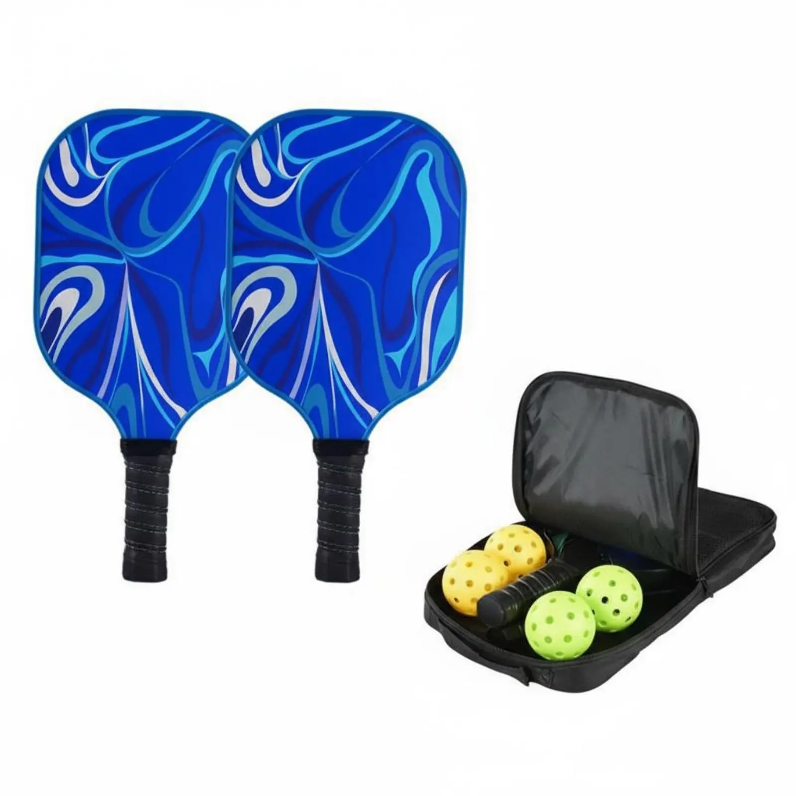 

Ракетка для пиклбола из стекловолокна с удобной рукояткой, легкая, с амортизацией, для начинающих
