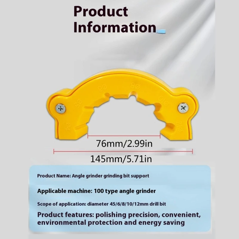 Reliable ABS Angles Grinder Drill Bit Sharpener for Precise Drill Bit Resharpening for Building Site Applications D2RD