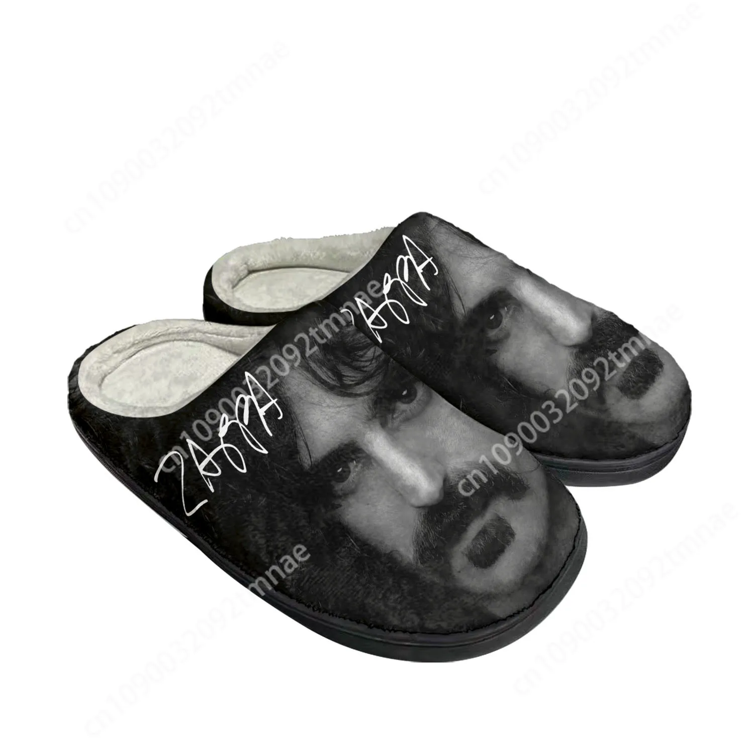 

Frank Zappa Rock Music Pop Home Cotton Custom Slippers Mens Womens Sandals Plush Bedroom Casual Keep Warm Shoes Thermal Slipper