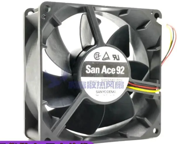 

Ltsf For SANYO DENKI 9G0924G1D06 DC 24V 0.55A 90x90x38mm 3-Wire Server Cooling Fan 9cm