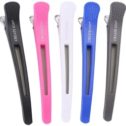 6Pcs Professional Hairdressing Salon Hairpins Black Plastic Single Prong DIY Alligator Hair Clip Hair Care Styling Tools