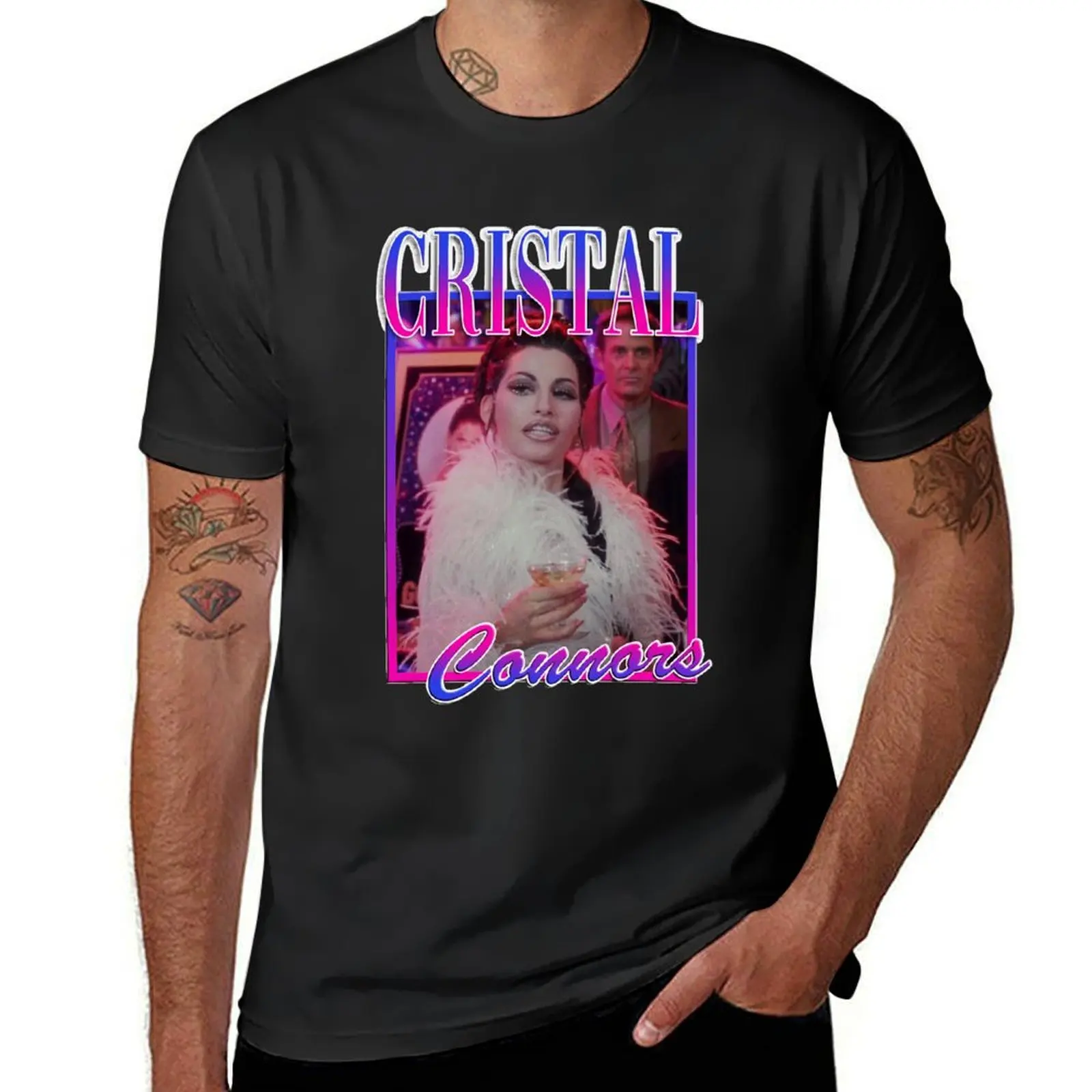 

Cristal Connors Showgirls Tribute T-Shirt anime clothes kawaii clothes quick drying mens vintage t shirts