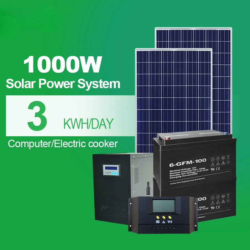 1000W off-grid Solar Power System,  Kit,  Home System 20kw solar generator system