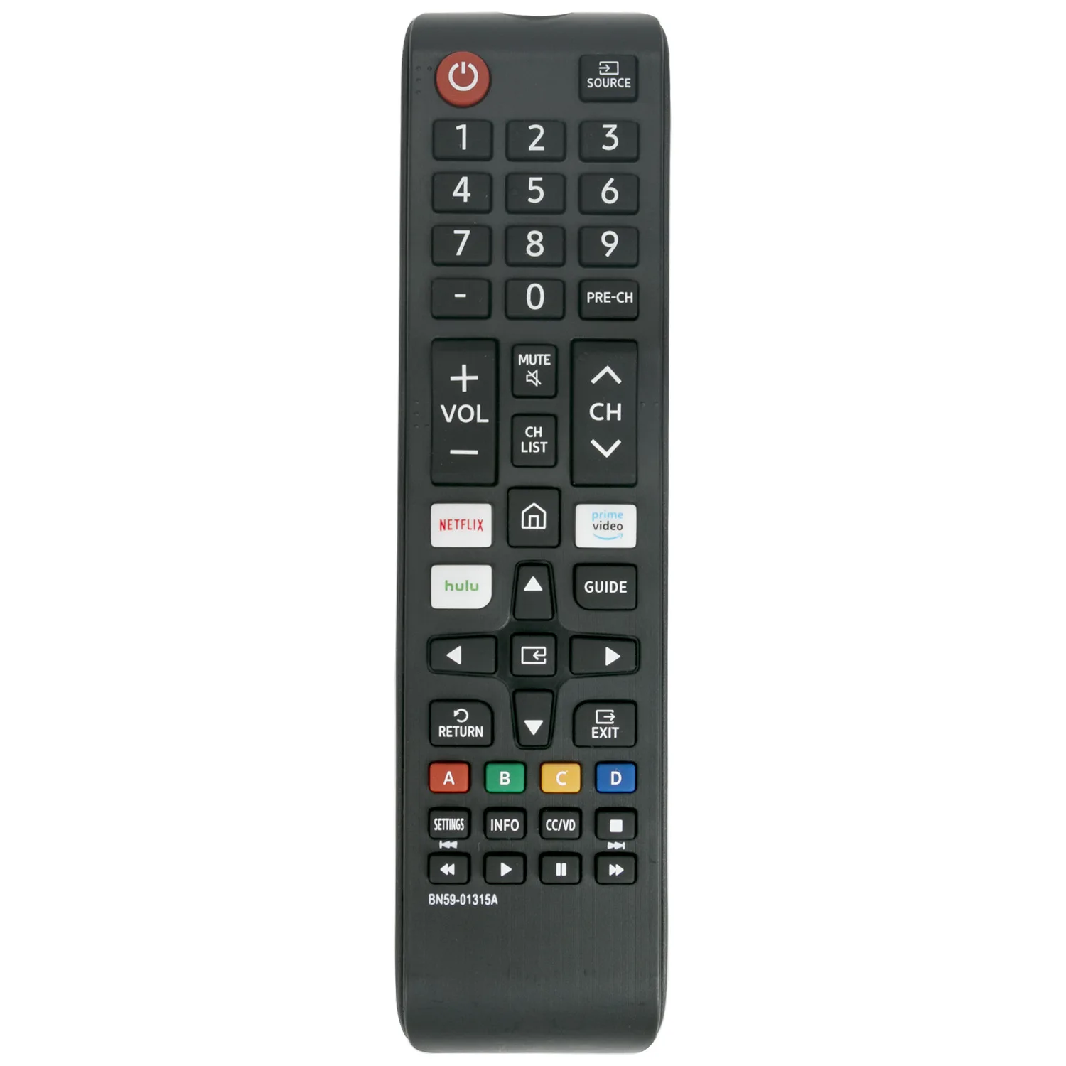 Suitable for Samsung Smart TV BN59-01315A Remote Control Samsung BN59-01315A NETFLIX Hulu prime video GUIDE