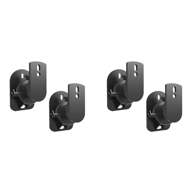 

Новинка 2023 года, 4 шт., настенный кронштейн для крепления динамика, подставка, объемный держатель, регулируемый поворот и угол наклона, вращение