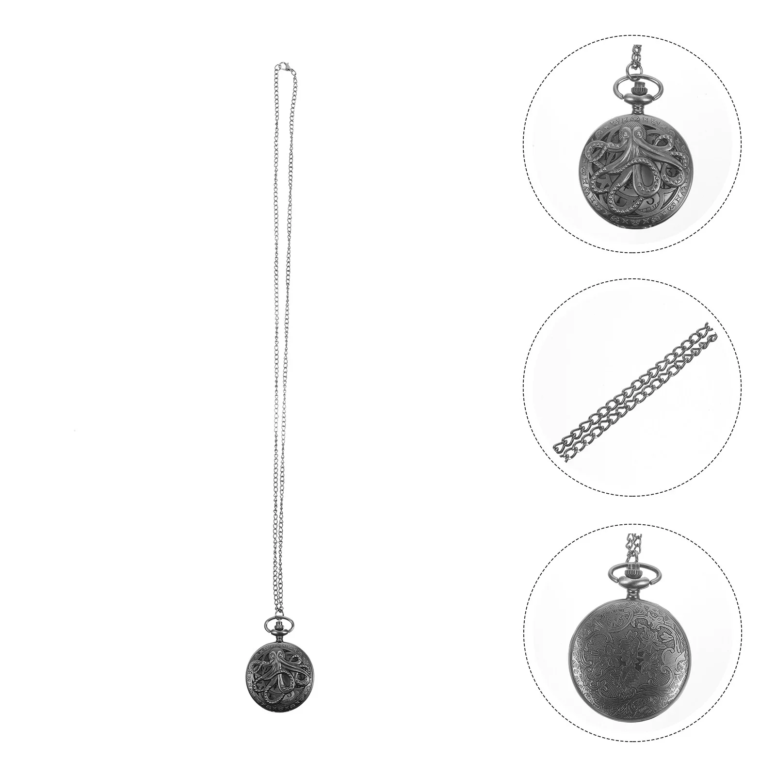 1 قطعة ساعة الجيب الرجعية خمر حركة الكوارتز المحمولة الجوف خارج سبائك الزنك للجنسين الرجال ساعة معلقة