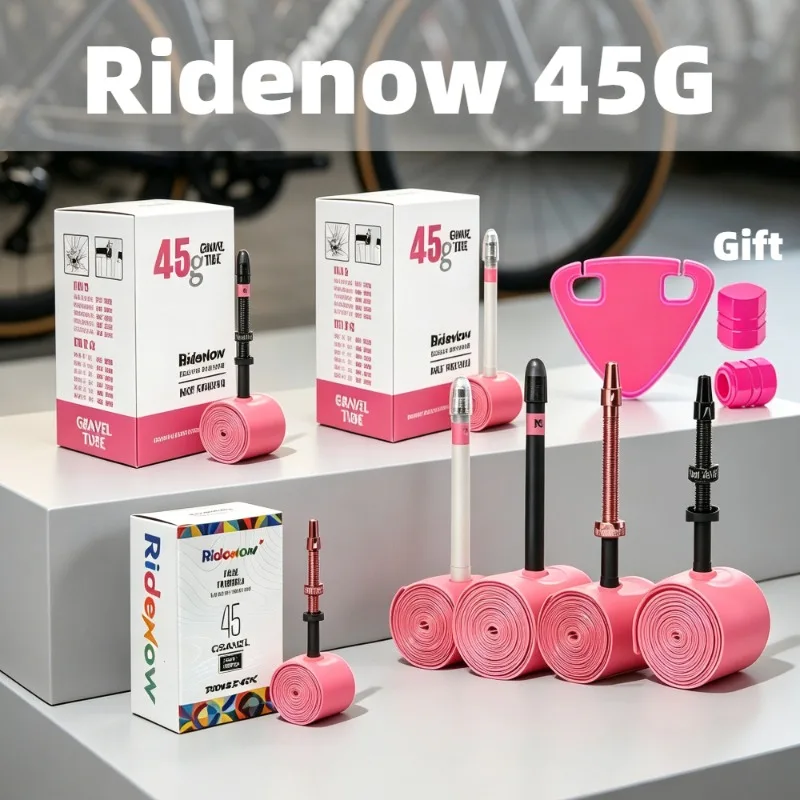 AliExpress NONE RideNow Tpu Inner Tube Road Gravel Bike Plastic Valve & Removable Metal Valve Core External Thread Tube with Reflective Sheet