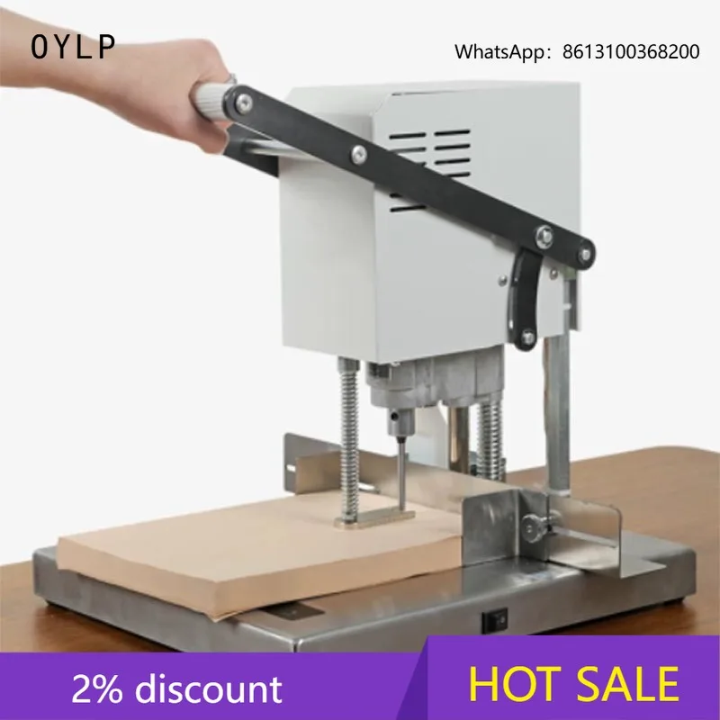 OYLP Single-head Electric Punching Machine 5CM Thick Drilling Machine  Used for Punching Holes in File Folders for Binding Purpo