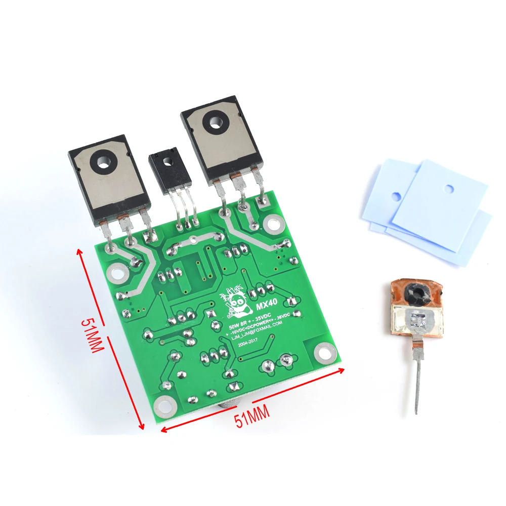 Placa amplificadora Q-BAIHE MX40 com acabamento em dois canais / placa estéreo