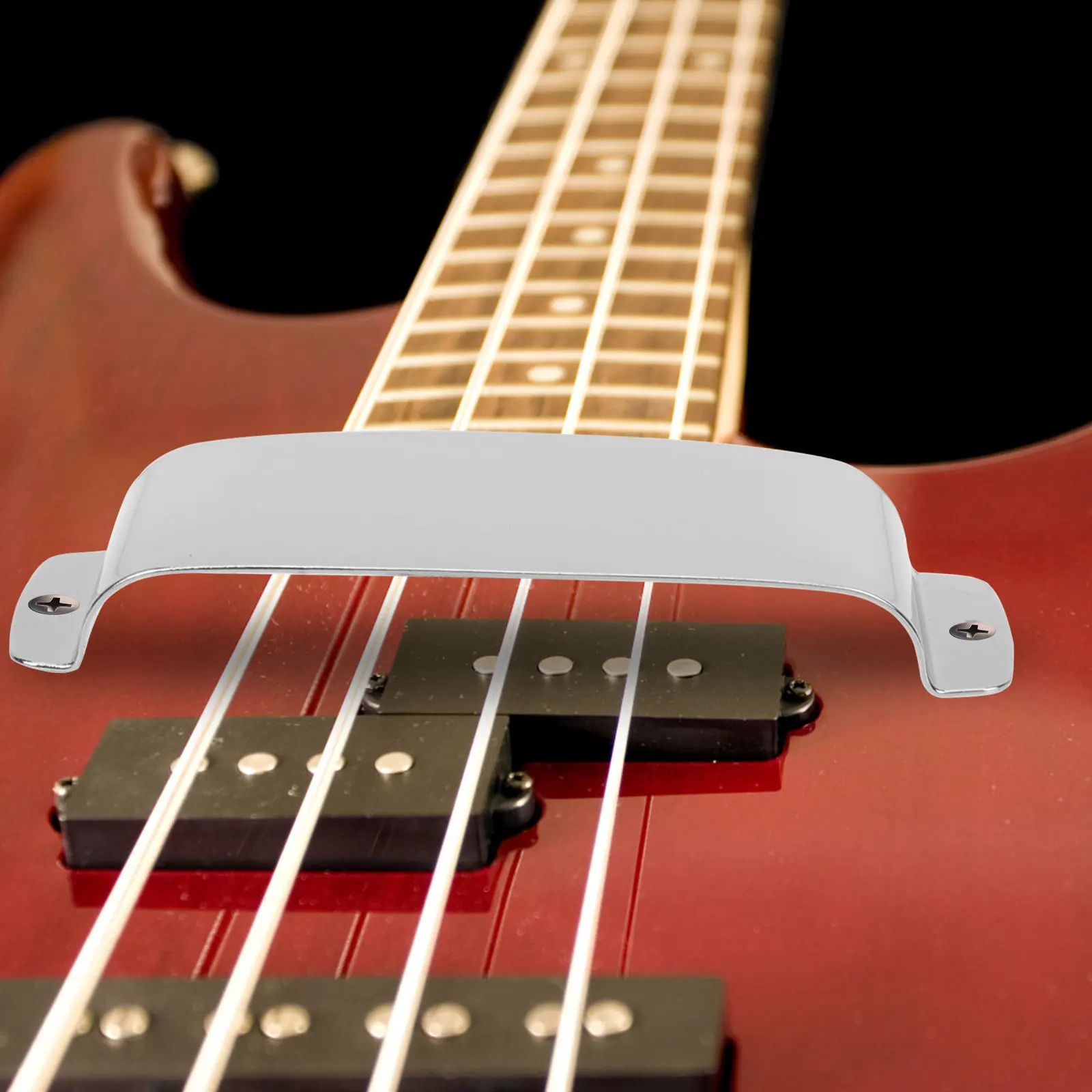 

1Set Zinc Alloy Pickup Cover for Bass Heavy Duty Protection Cover Anti Rust Stain Resistant Fits Most Humbucker Models