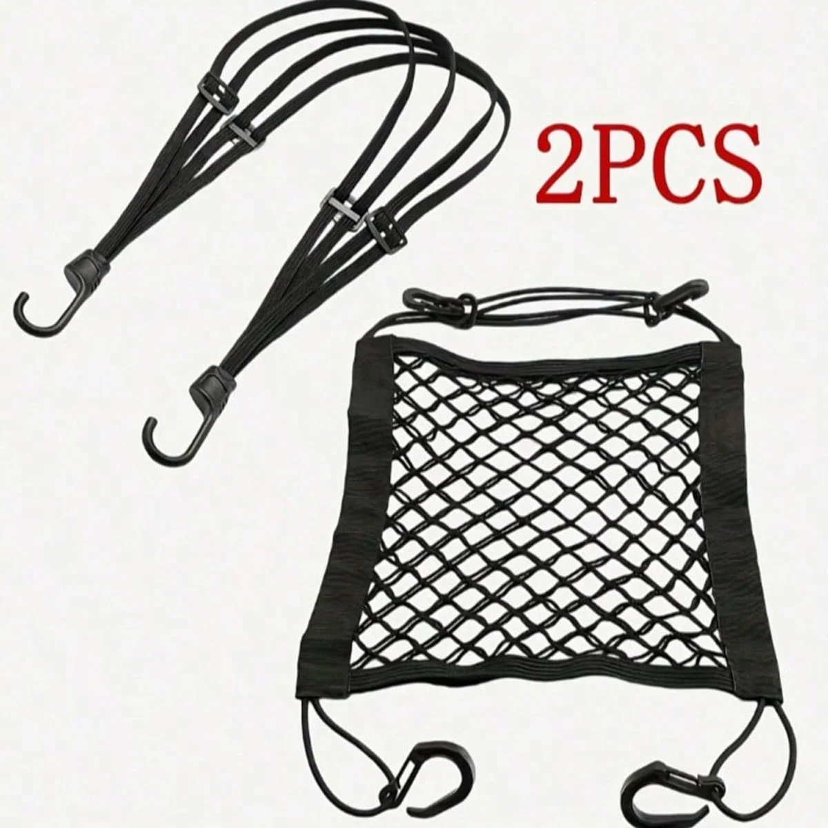 Motorfiets Elastisch Bagagenet Opbergvak Helm Bagage Vaste Band Haak Organisator Moto Achterbank Bagagenet Accessoires