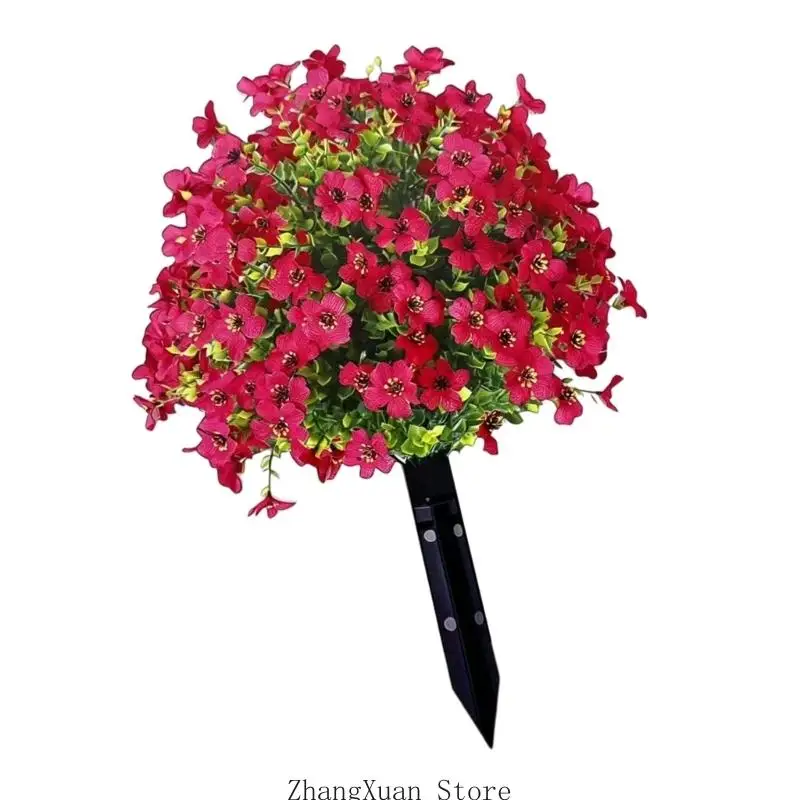 Langlebiger ABS-Rasenpfahl mit Veilchenblüten, perfekt für die Verbesserung von Blumenbeeten Garten, 3 x – Detail 2