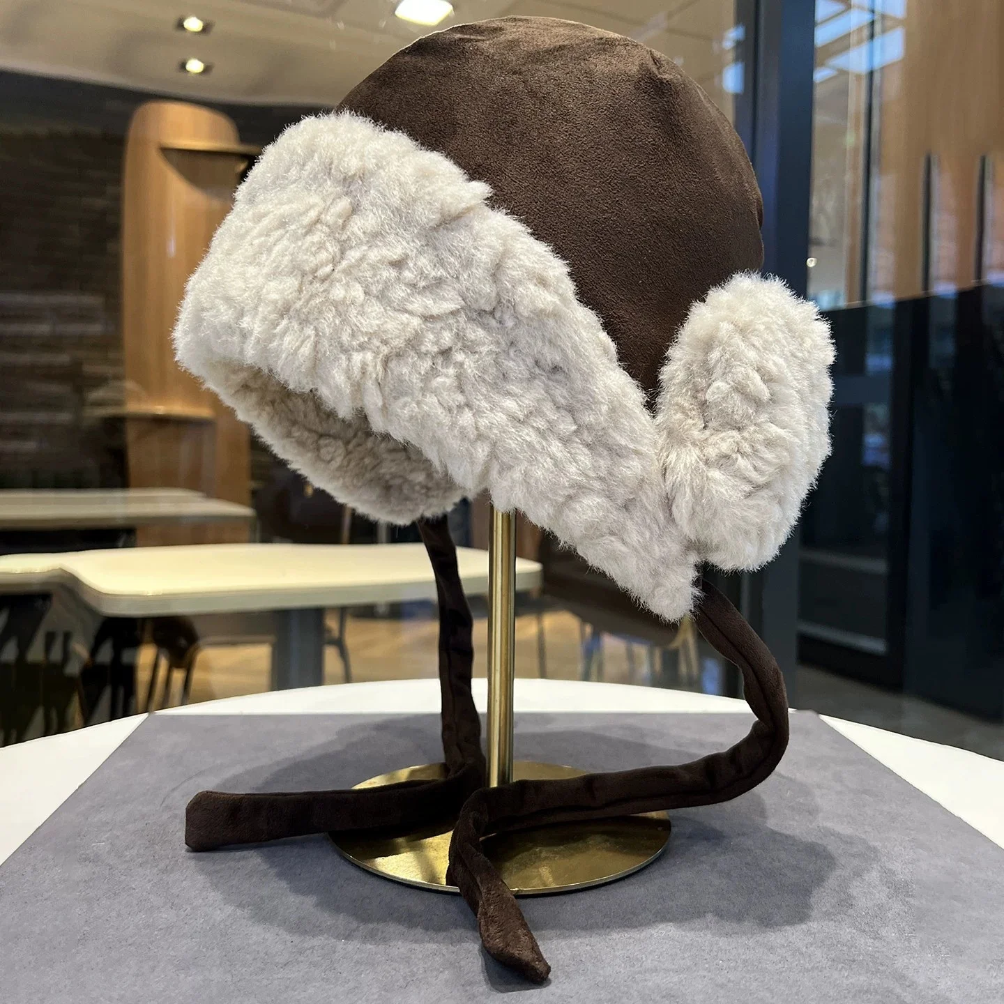 Versatile Knit Beanie for Women - Winter & Fall Cold-Protection Ear-Covering Windproof Cycling Pilot Cotton Hat