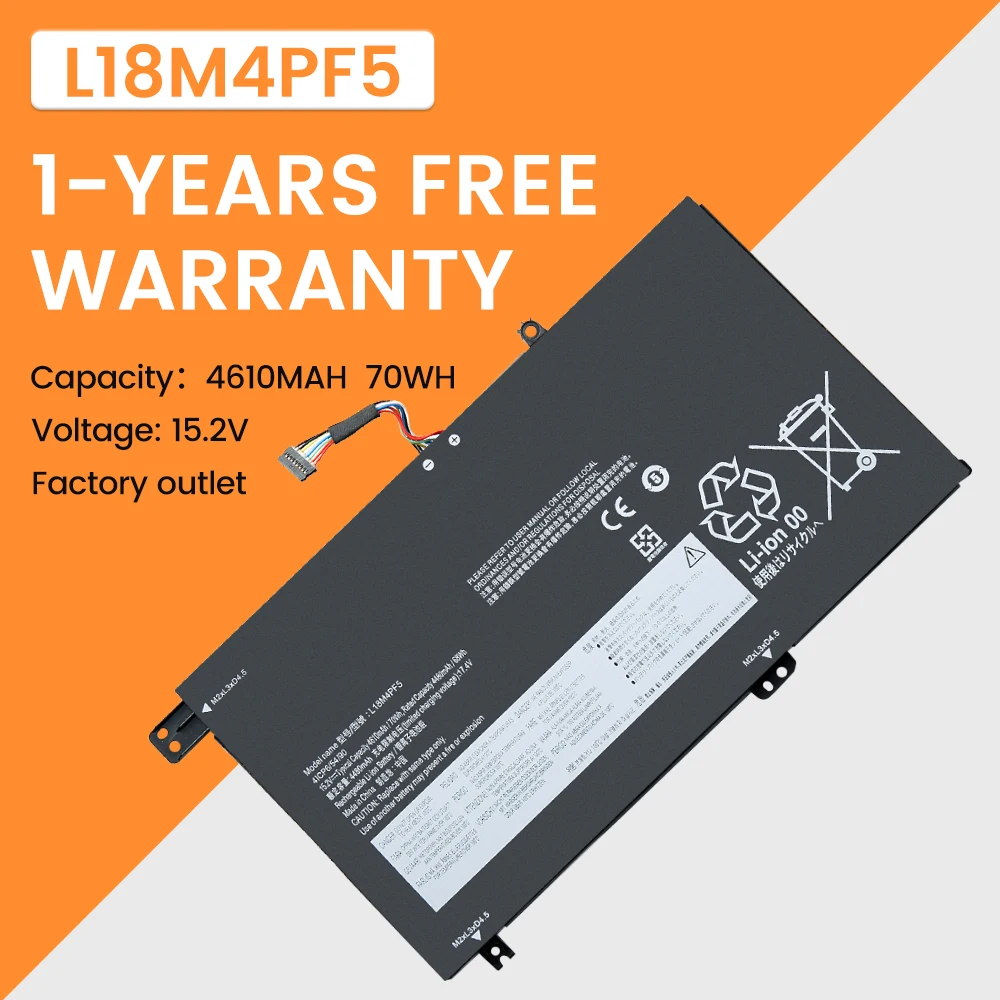 

Laptop Battery L18L4PF4 L18M4PF5 L18L4PF0 For Lenovo Xiaoxin AIR15 2019 S540-15IML S540-15IWL 5B10W67275