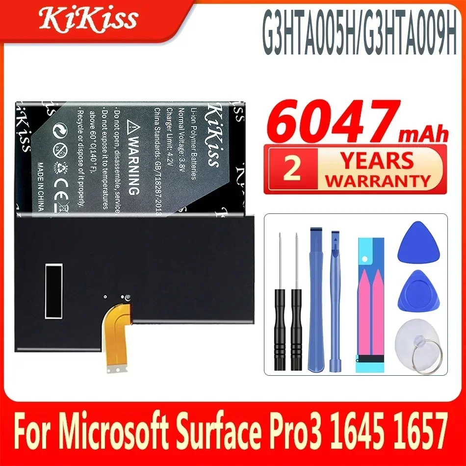 KiKiss G3HTA005H G3HTA009H MS011301-PLP22T02 Battery for MICROSOFT SURFACE PRO 3 1631 1577-9700 Tablets