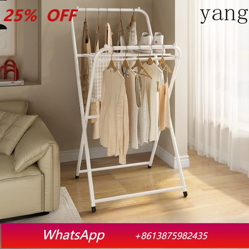

LTT foldable drying rack floor-to-ceiling household balcony drying rack indoor and outdoor X-shaped hanger