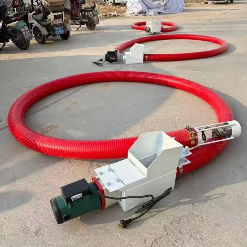 Electric Grain 100mm/120mm/160mm/180mm Sucking Hose Flexible Screw Conveyor Bulk Loading Industry