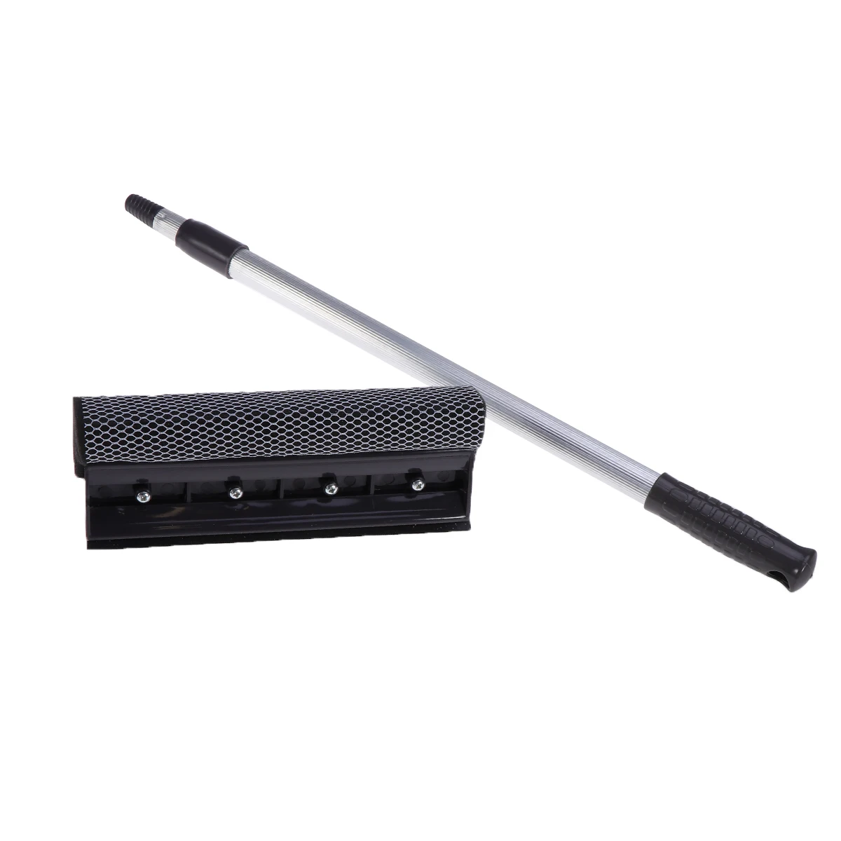 

Extendable Window Cleaner Squeegee Grey Aluminum Rod Long Handle Telescopic Wiper Glass Cleaning Tool Use