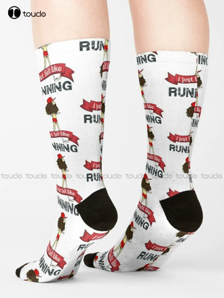 Forrest Gump: 90S Film HO Appena Feltro Come Corsa E Jogging Divertente Allenamento Retro Jogging Vintage Calzini E Calzettoni Regalo Personalizzato