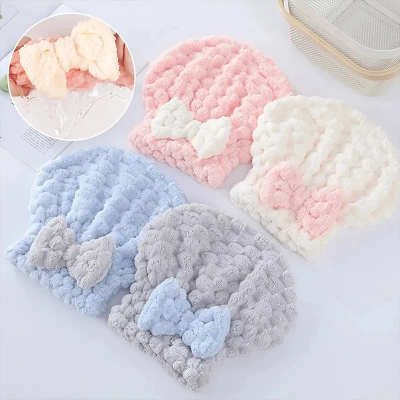 Super saugfähiges Haarhandtuch für nasses Haar, schnelltrocknender Haarturban, Duschhaube, Handtuch für langes Haar, für Frauen mit dickem Haar