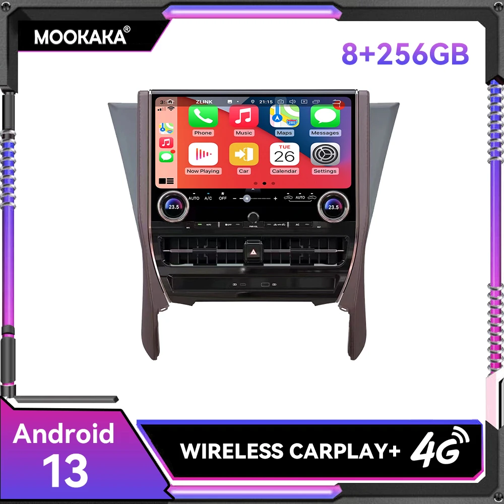 

15.6inch Android 13.0 8G-256GB Car Stereo Multimedia Player For Toyota Alphard 30 To 40 2015-2023 Radio GPS Navigation Head Unit