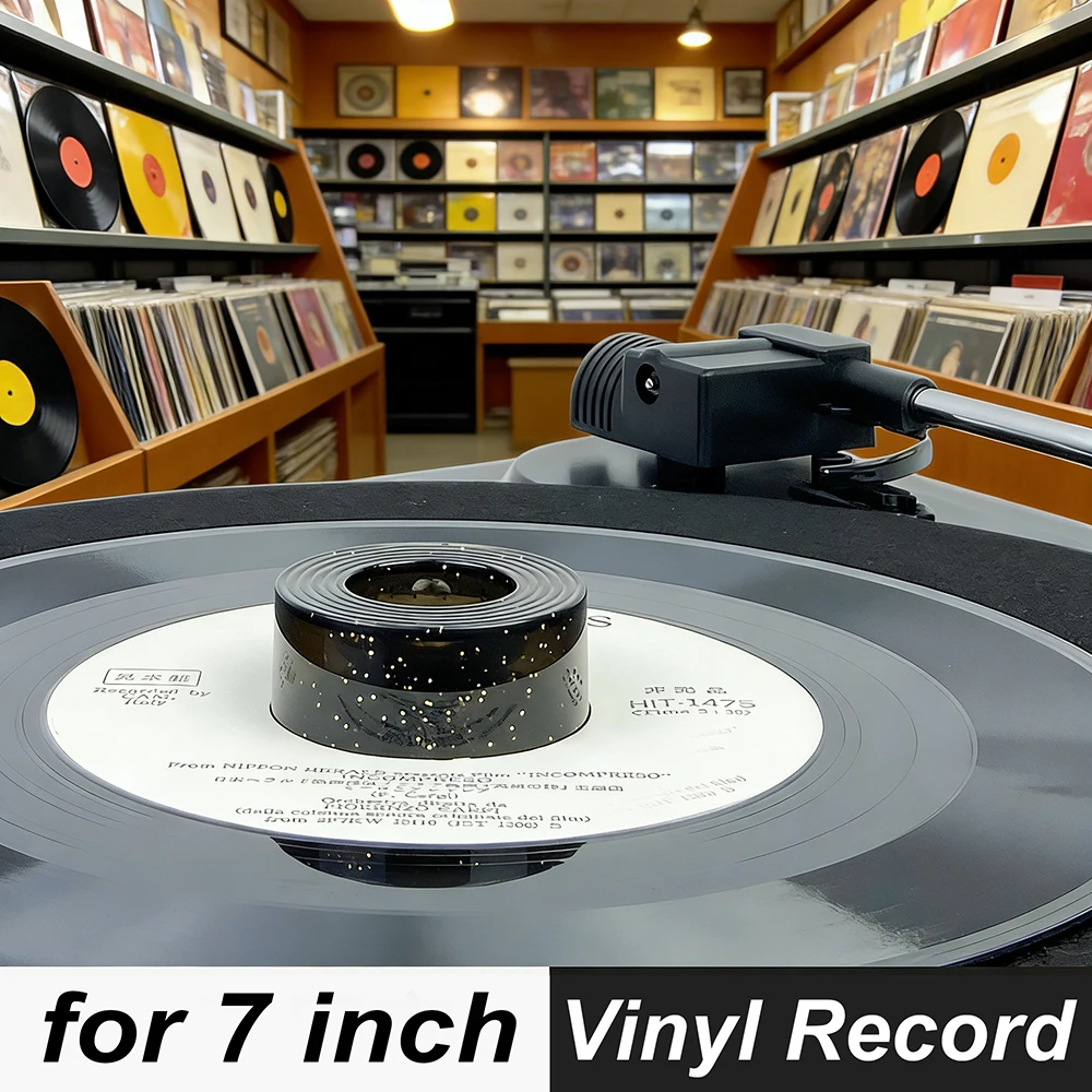 1Pcs Vinyl Record Dome Center Adapter Universal 45 RPM Turntable ABS Accessories for 7 Inch EP Record Vinyl Record