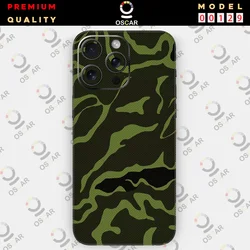 Camouflage colour skin wrap vinyl sticker for iphone 17/16 /16 pro max / 15 / 14 / 13 / 12 / 113m Full Protective flim
