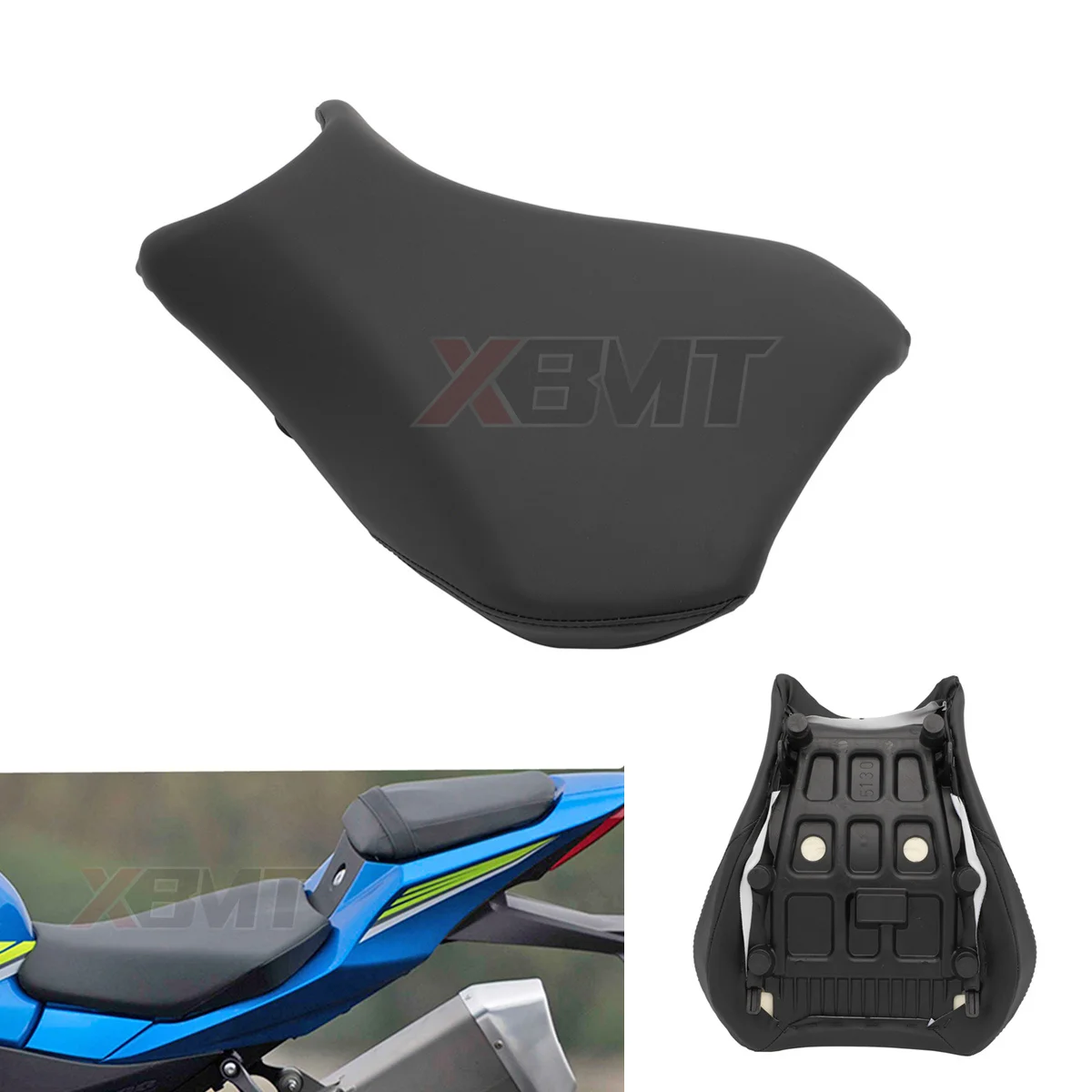 Motorcycle Pillion Front Rider Driver Seat Cushion Passenger Seat Cushion Pad For Suzuki GSXR1000 2017-2022 2019 2020 2021