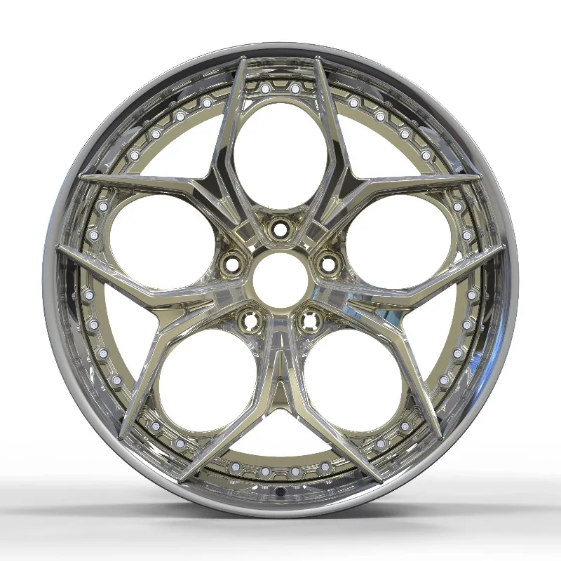 

【2025】Wangu Car Hub Polished Deep Concave Rims 2 Pieces Forged Wheels Aluminium Alloy 18 19 20 21 22 23 24 Inch