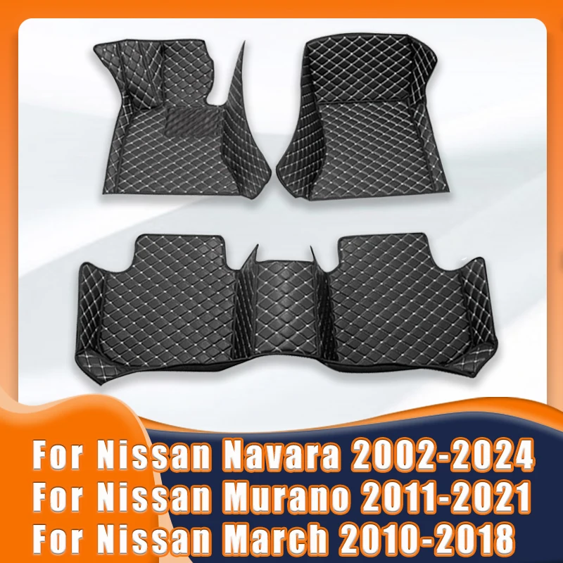 

Car Floor Mats For Nissan Navara NP300 D40 2024 2023 2022 2021 2020 To 2004 2003 2002 For Murano For March Interior Accessories