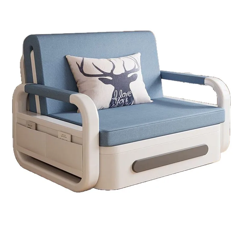 

Fabric sofa folding sofa bed small apartment integrated dual-purpose removable and washable latex living room home fabric