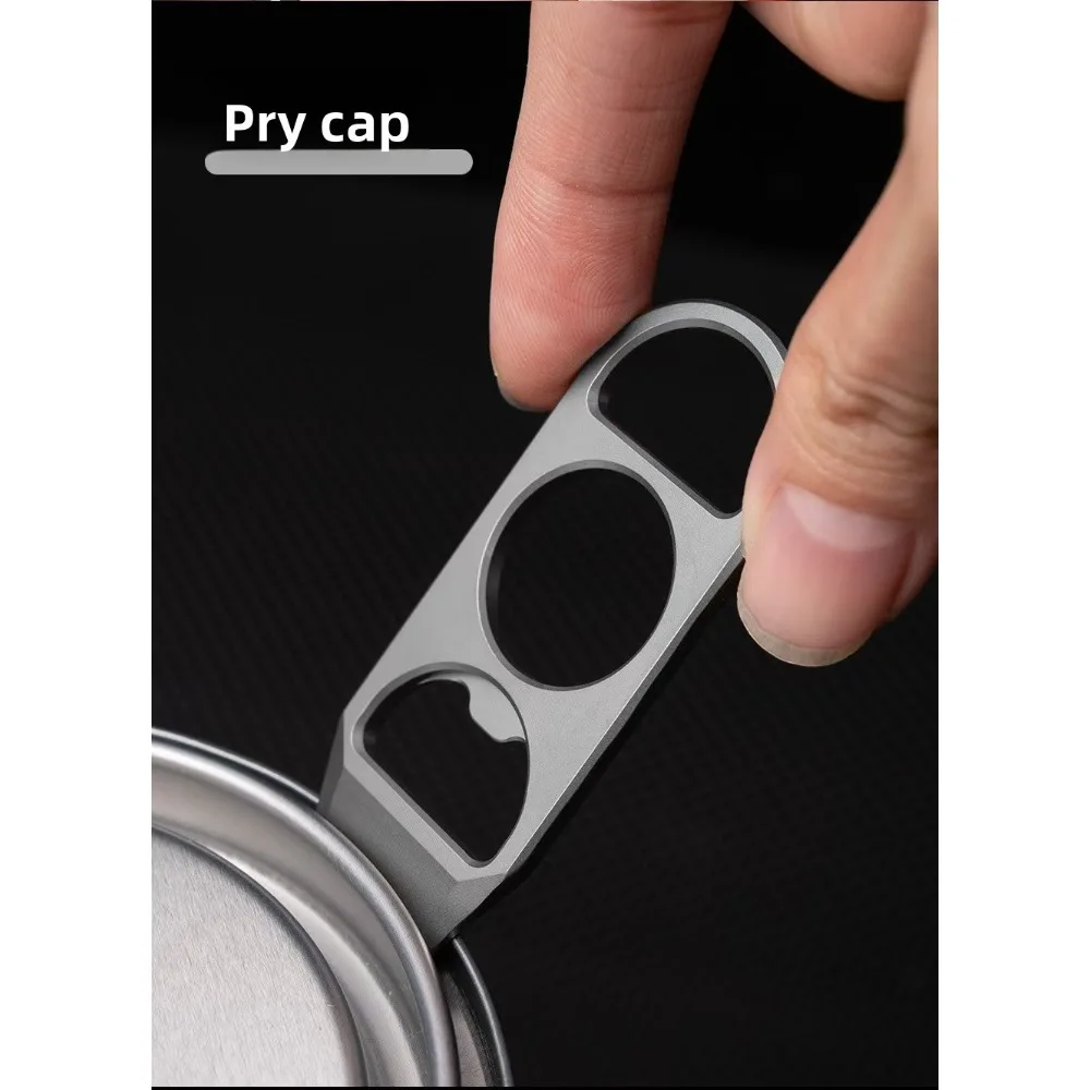 Mini pry bar keychain pendant EDC portable courier tool FC13 bottle opener Titanium alloy