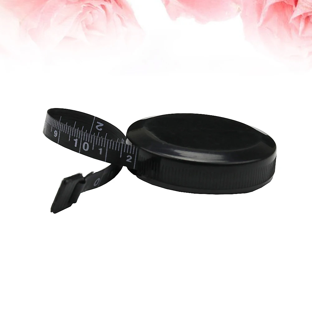 

4pcs 150Cm Black Mini Plastic Tape Measure Ruler Anti-Drop Shockproof Metric Scale Measuring Tool For Carpenters